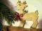 RENIFER świąteczny na choinkę malowany zawieszka