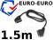 Przewód Kabel EURO SCART 1.5m DVB-T Wysoka Jakość!