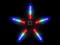 Ozdoba świetlna Kolorowa Gwiazda 40 LED - CL-084M
