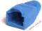 Gumowa osłona wtyku 8p8c RJ45 niebieska - 10 sztuk