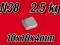 Magnes Neodymowy Płytkowy 10x10x4mm N38 MAGNEPOL