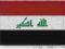 NASZYWKA - termo naszywki- FLAGA IRAK, IRAQ - haft