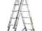 DRABINA ALUMINIOWA 3x9 STOPNI Drabex
