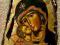 Ikona Matka Boża Włodzimierska pisana DZIEŃ BABCI