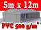 NAMIOT 5 x 12m HALOWY PRZEMYSŁOWY WZMACNJANY PVC