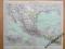 MEKSYK AMERYKA stara mapa 1898 r.