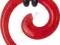 Spirala rozpychacz do ucha 2.5mm czerwona-piercing