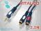Kabel Przewód Mały Jack 3,5mm 2 RCA Chinch 2,5m FV