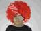 *MarcoStr*Nowa peruka AFRO czerwona włosy kręcone