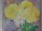 obraz olejny  i tech. własna CHRYZANTEMY