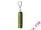 Brelok latarka 1 LED zielony karabińczyk 4195