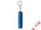 Brelok latarka 1 LED niebieski karabińczyk 4195