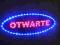 tablica otwarte MIGA szyld kaseton neon panel open