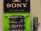 bateria alkaliczna LR6 Sony AA  paluszek fa vat