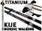 Kijki Kije Nordic Walking TITANIUM 110cm lekkie!!!