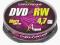 ESPERANZA DVD+RW 4,7GB x4 - Cake Box 10 ESPERANZA DVD+RW 4,7GB x4 - Cake Box 10