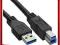 Kabel InLine USB 3.0 A B 300cm - czarny Sklepy