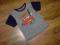 DISNEY SZARY T-SHIRT CARS ZYGZAK 128