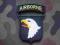 NASZYWKA EMBLEMAT AIRBORNE KOLOR