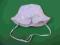 Ciepły kapelusz biały dla dziewczymki roz. 0-3 M
