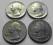 4 x 25 centów  USA - 1965 / 66 / 67/ /71