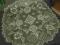 Przedwojenny duży , kołkowy   obrus - róże