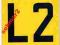 TABLICZKA INFORMUJĄCA  L2 -  blacha emaliowana