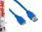 4World Kabel USB 3.0 AF- Micro BM 1.0m niebieski