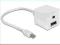 Adapter Displayport mini(M)-&gt;Displayport(F)+Di