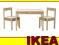 IKEA zestaw DREWNIANY stolik+2krzesła NIE mammut