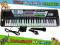 BARDZO ZGRABNY keyboard PIANINKO + mikrofon MQ4919