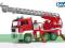 DUŻA STRAŻ  POŻARNA MAN DRABINA POMPA BRUDER 02771