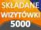 Wizytówki składane 5000 szt. - karty rabatowe -