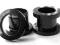 tunel plug czarny z odkręcaną stalowy 2,5mm