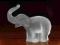 Piekna kryształowa figurka - słoń