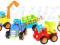 POJAZDY BUDOWLANE KOLOROWE 4szt ZESTAW POJAZDY BUDOWLANE KOLOROWE 4szt ZESTAW