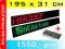 Wyświetlacz 195 x 31  LED panel tablica reklama