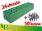 OBRZEŻE TRAWNIKOWE R7 ZIELEŃ 45mm 24sz +KOTWY 50sz