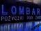 LED REKLAMA 250x47 cm  LOMBARD POŻYCZKI POD ZASTAW