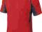 T-Shirt czerwono-szary z poliestru (100%), 160G