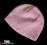 P28*- TINY TED - różowa czapka na 6-12 msc