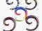 ROZPYCHACZ ŚLIMAK,spirala,mix wzorów 3 mm,4 mm
