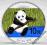 2014 10 Yuan CHINA PANDA KOLOR FINE SILVER 1Oz