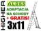Drabina aluminiowa 3x11 ALOSS na schody + GRATIS
