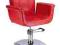 Fotel fryzjerski ELIO czerwony, FV, GW24m