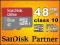 8GB 48MB/s SanDisk ULTRA MICRO SDHC CLASS10 +ADAP