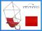 Amazonas SWINGER FOTEL podwieszany brazylijski RED