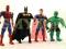 ZESTAW 4 FIGUREK BATMAN SPIDERMAN SUPERMAN HULK