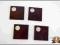 7544-19 ...COASTER... DREWNIANE PODKLADKI 4szt