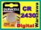 DURACELL Bateria CR 2430 LITHIUM 3V CR2430 -2021r.